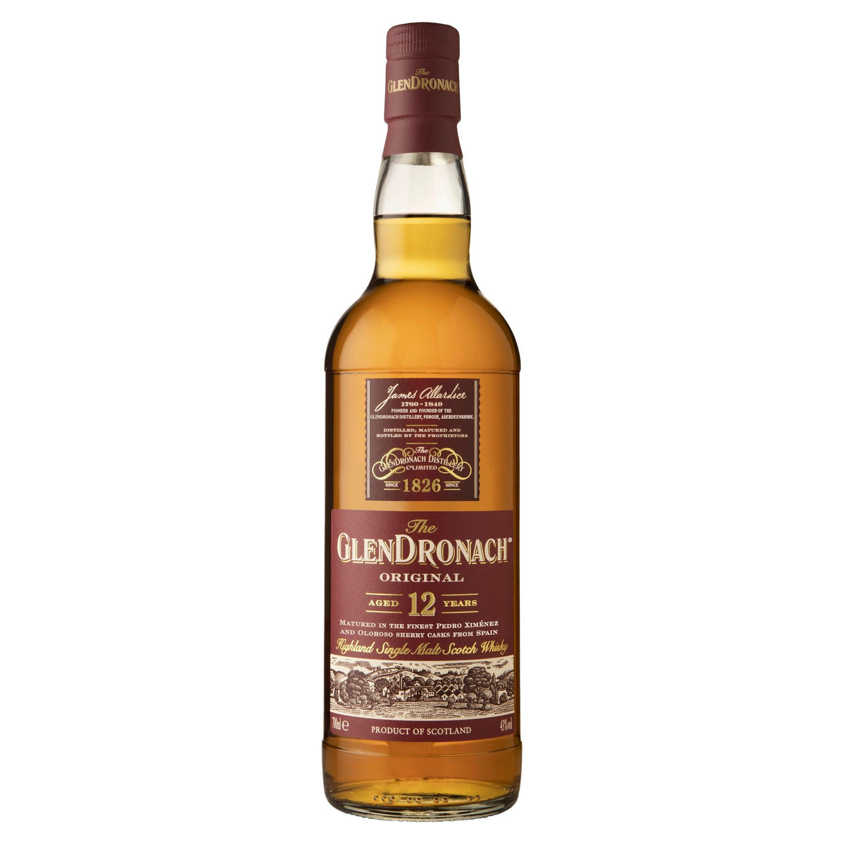The Glendronach 12 Year Old Original Single Malt Scotch Whisky 700mL