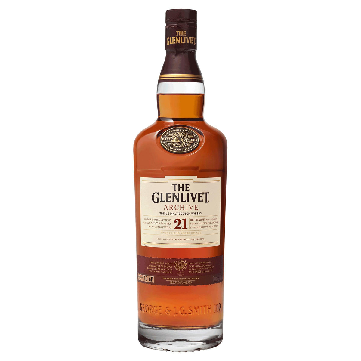 The Glenlivet Archive 21 Year Old Single Malt Scotch Whisky 700mL
