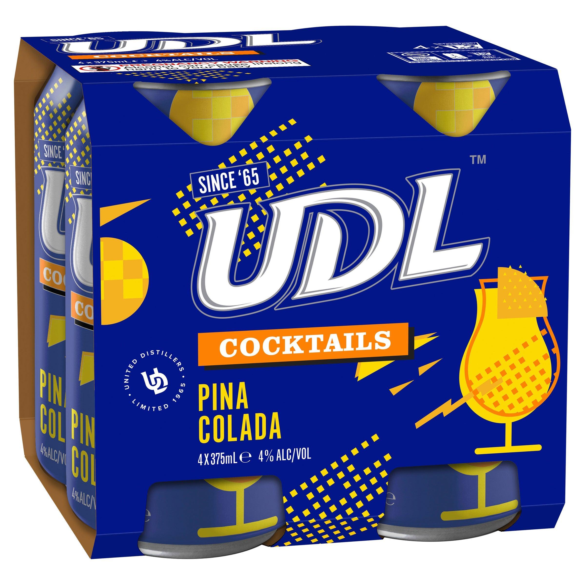UDL Cocktails Pina Colada Can 375mL - Harry's Liquor