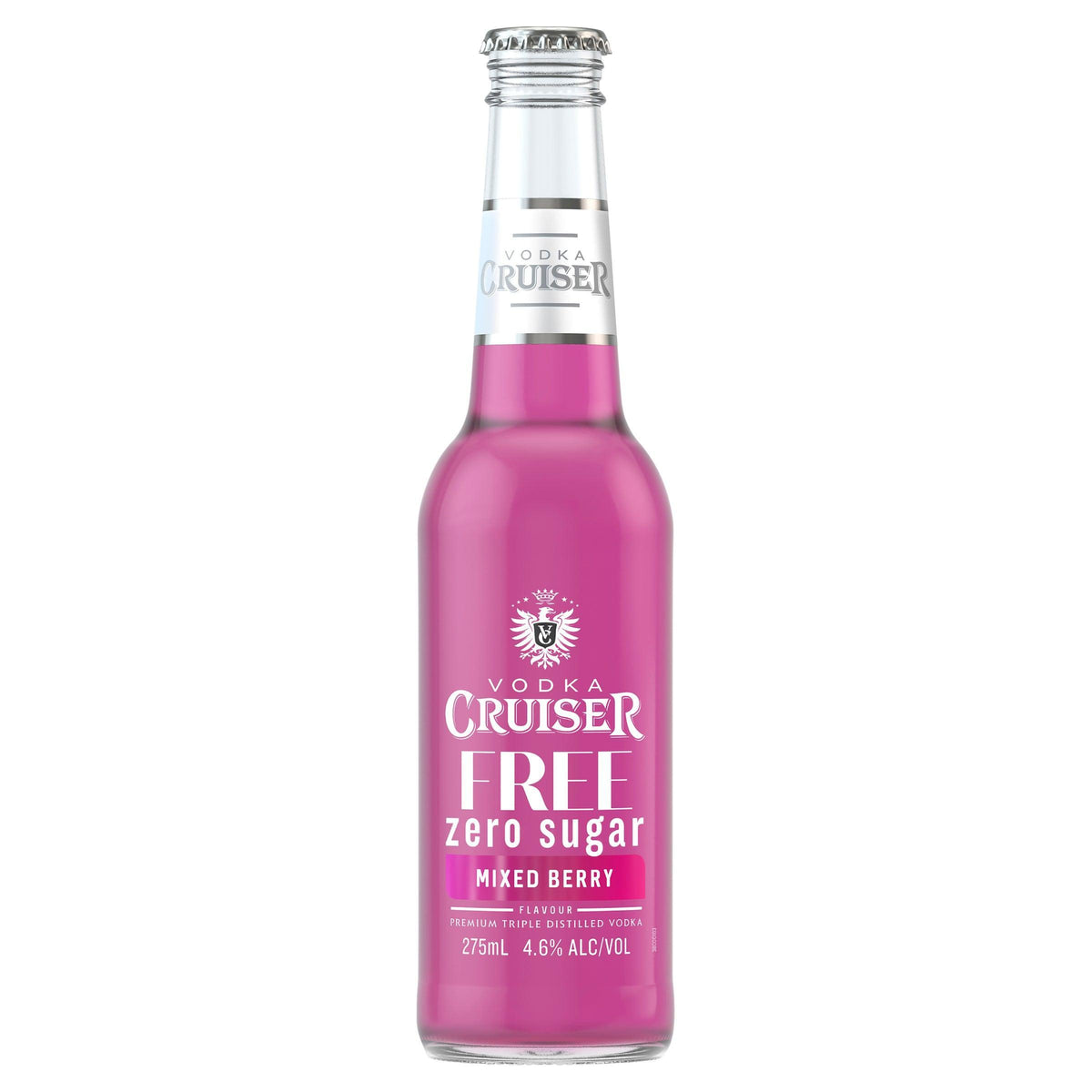 Vodka Cruiser Sugar Free Mixed Berry Bottle 275mL