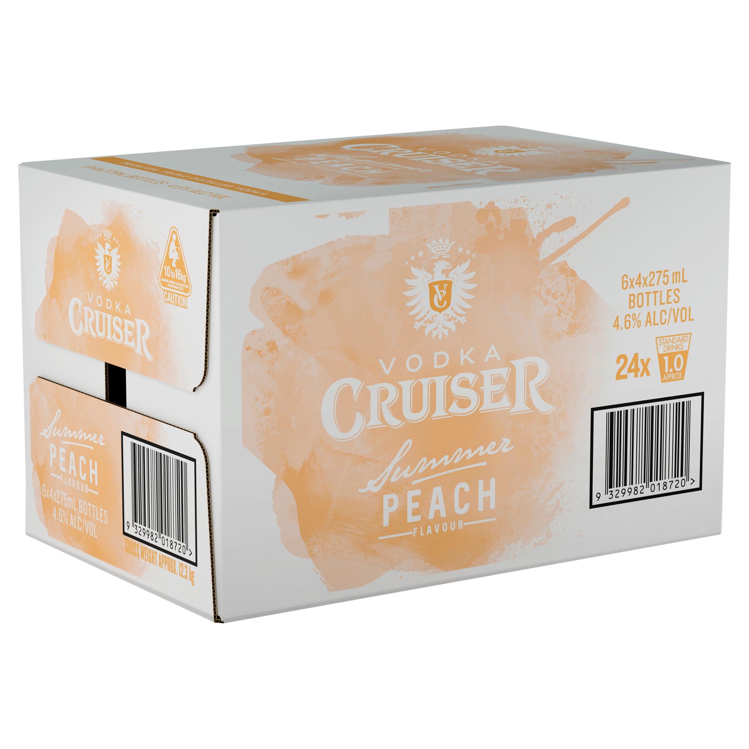Vodka Cruiser Summer Peach Bottle 275mL - Harry's Liquor