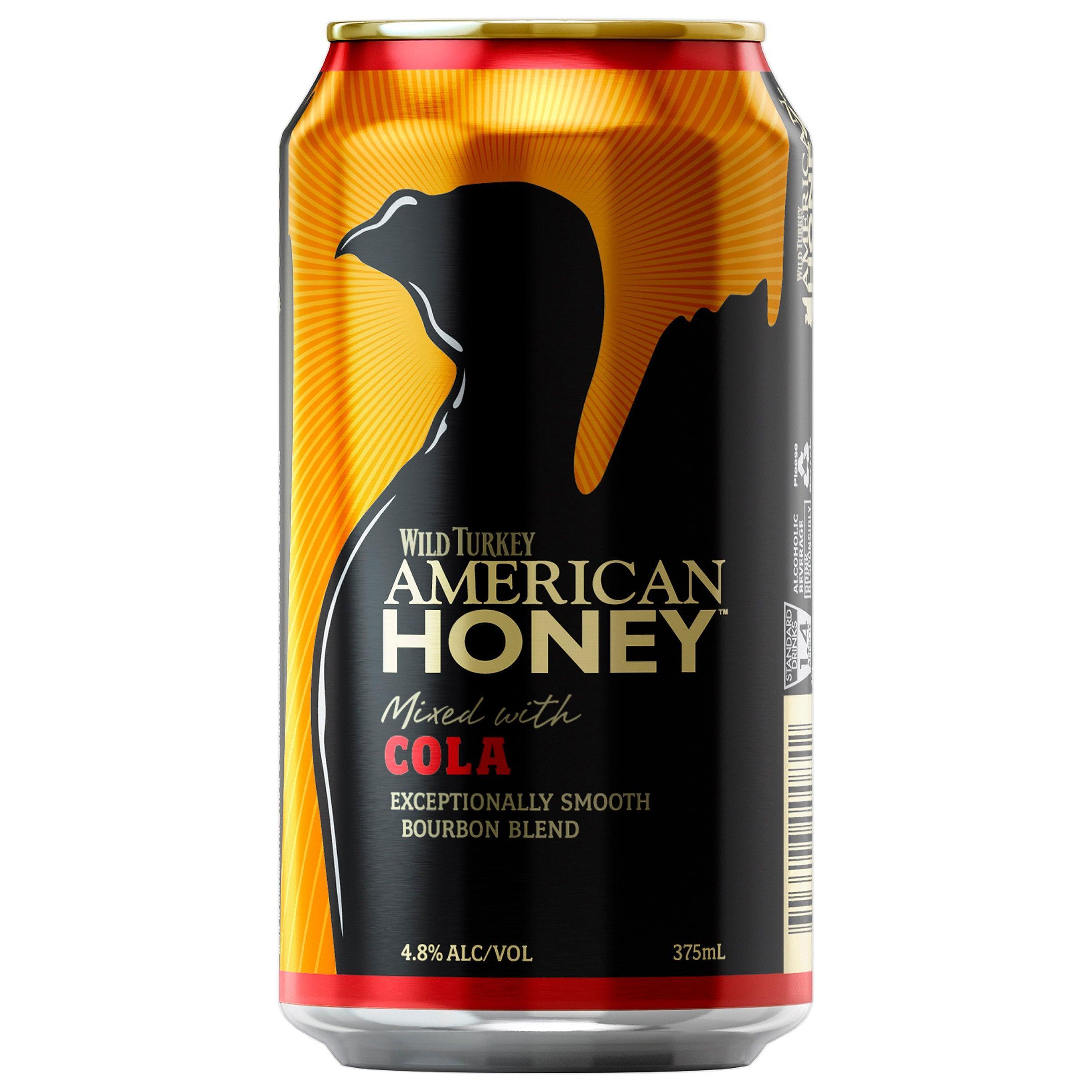 Wild Turkey American Honey & Cola Can 375mL - Harry's Liquor