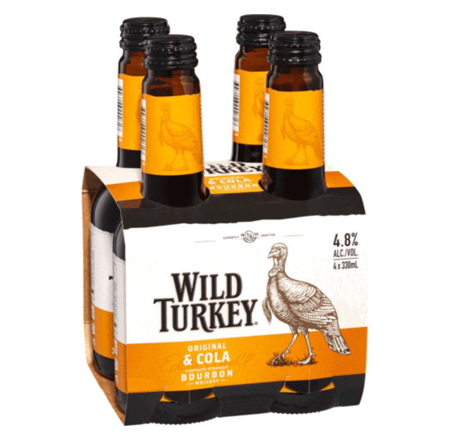 Wild Turkey Bourbon & Cola Bottle 340mL - Harry's Liquor