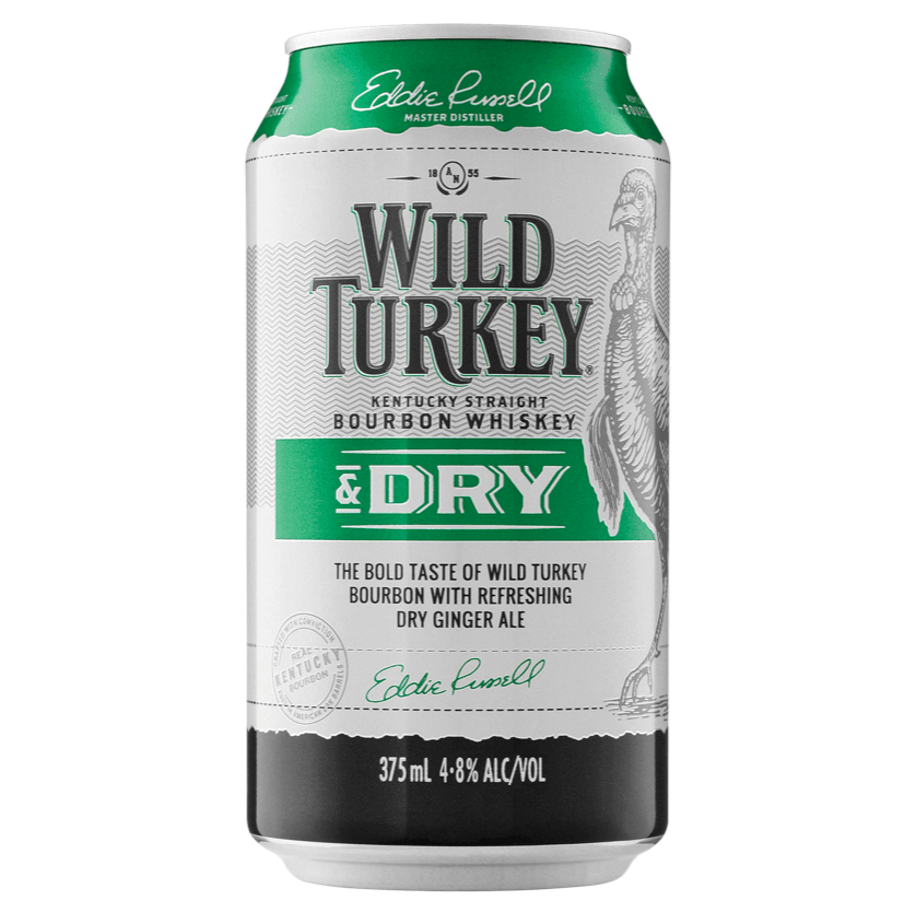 Wild Turkey Bourbon & Dry Can 375mL - Harry's Liquor
